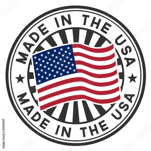 Vector: A circular made in the U.S.A. vector decal or stamp A circular made in the U.S.A. vector decal or stamp