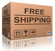 Illustration: free shipping cardboard box free shipping cardboard box