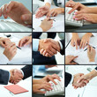 Business hands