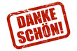 Grunge Stempel rot DANKE SCHÖN!