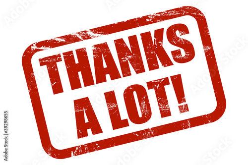 Illustration: Grunge Stempel rot THANKS A LOT! Grunge Stempel rot THANKS A LOT!
