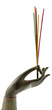 main de bronze porte-encens
