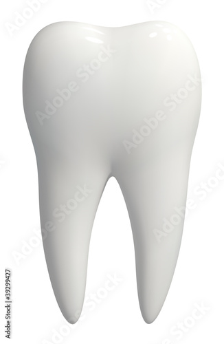 Vector: White tooth icon vector isolated White tooth icon vector isolated