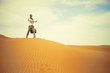 Man in desert Man in desert