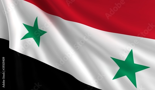 Illustration: Flag of Syria Flag of Syria