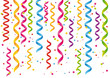 Party streamers and confetti.