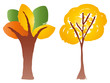 High resolution tree painted by a child