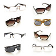 modern eyeglasses and sunglasses collection