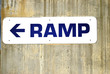 Ramp sign.