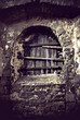 Window in ancient castle Window in ancient castle