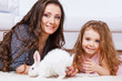 White Easter bunny