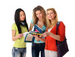 Photo: A group of young college girls A group of young college girls