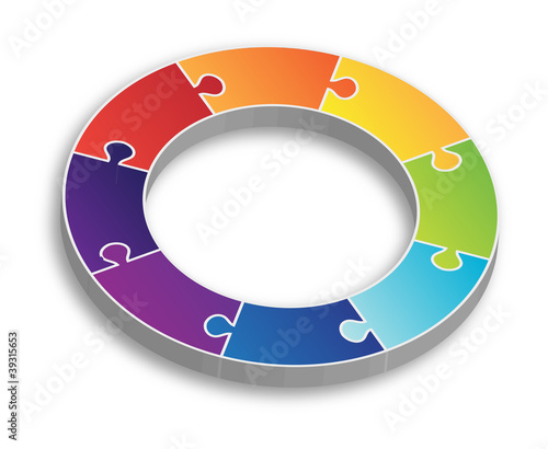 Illustration: Circle Puzzle Circle Puzzle