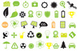 Vektor: Green energy icons Green energy icons