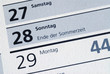 Ende der Sommerzeit, Zeitumstellung, 28. Oktober 2012