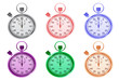 Stopwatch  3d image  Isolated white background