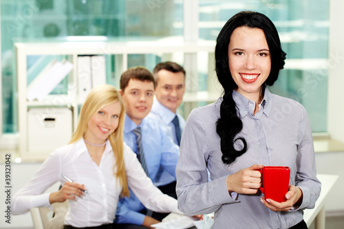 Foto: Lady at coffee break Lady at coffee break