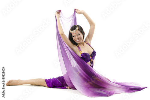 Photo: Belly dancer dancing on floor Belly dancer dancing on floor