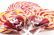 Spiral fruit lollipops