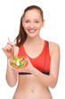 Woman with salad Woman with salad