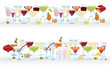 Horizontal cocktail borders Horizontal cocktail borders