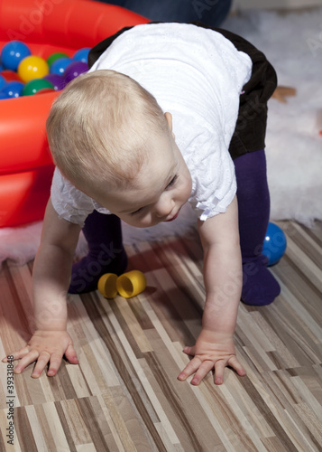 Photo: Baby taking first steps Baby taking first steps
