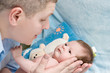 baby in father baby in father