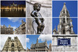 Brussels - photo collage with landmarks