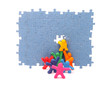 Die Puzzlewand gelöst durch Teamwork