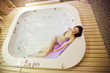 Girl in jacuzzi