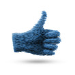 Ilustración: Giant hand formed by ten thousand like words Giant hand formed by ten thousand like words