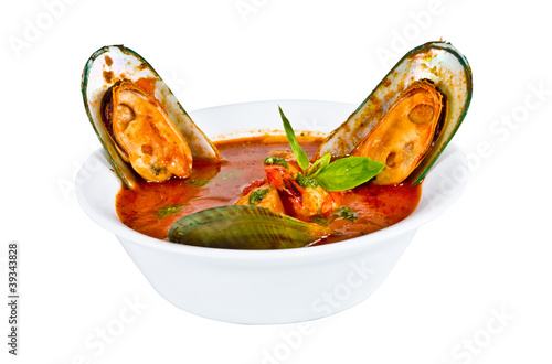 Photo: Delicious mediterranean seafood soup Delicious mediterranean seafood soup