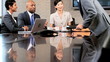 Video: Multi Ethnic Business Team in Conference Meeting Multi Ethnic Business Team in Conference Meeting