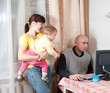 Man works at home