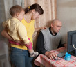 Man works at home