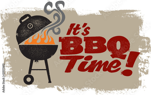 Vector: It's BBQ Grilling Time! It's BBQ Grilling Time!
