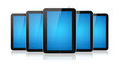 Group Of Tablet PC Isolated