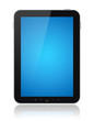 Tablet Computer With Blue Screen Isolated Tablet Computer With Blue Screen Isolated
