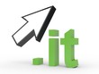 3D Domain it mit Pfeil
