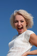 Laughing young woman