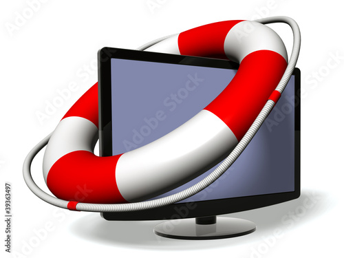Illustration: screen_with_lifebelt screen_with_lifebelt