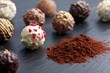 Kakao und Pralinen