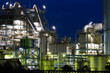Oil refinery on a night