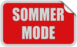 Sticker rot eckig curl oben SOMMER MODE