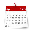 Calendar 2012 - April