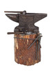 Blacksmith tools isolated on white background