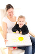 1.3.12 Sonne malen Mutter mit KInd
