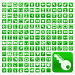 152 Buttons, grün, flach, grosse Symbole