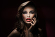 Portrait of cute brunette Portrait of cute brunette