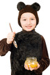 Boy dressed as bear